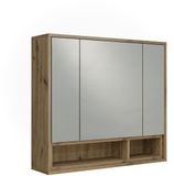 Vicco Spiegelkast Beatrice, Kasjmier/Artisanaal eiken, 80 x 72 cm