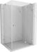Mexen Lunar cabine de douche battante droite 85 x 80 cm, transparent, chrome