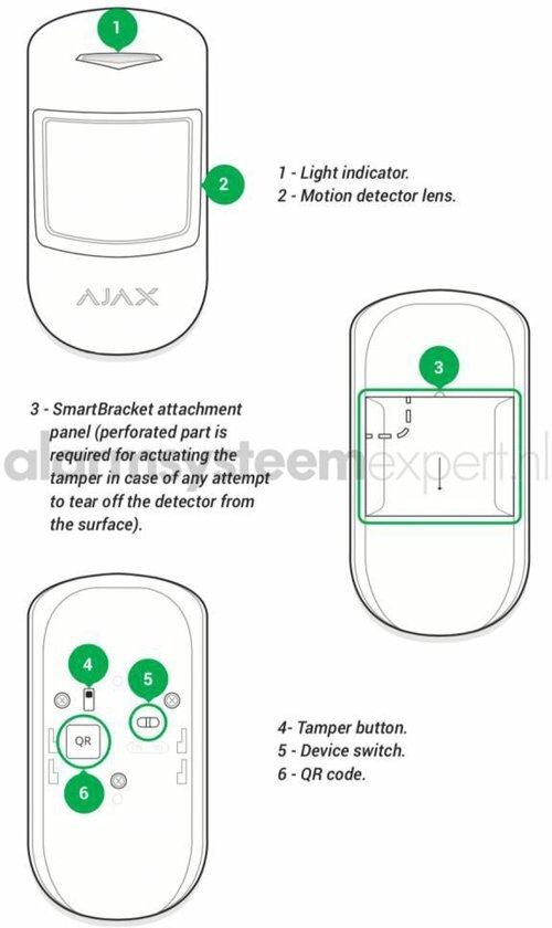 AJAX Systems AJAX MotionProtect zwart