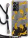 Case Company® - Samsung Galaxy A23 Hoesje met Koord - Luipaard - Zwart Koord - Back Cover