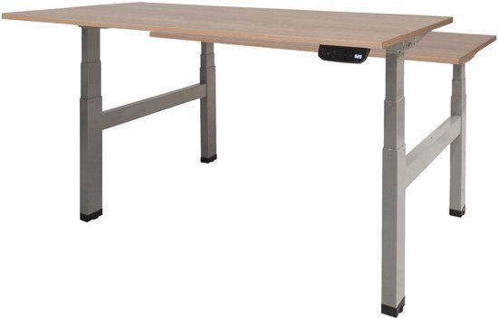 Schaffenburg Zit Sta Bureau - Duo Elektrisch 160x80 Havana Kersen -alu frame