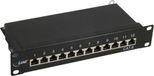 InLine 12-poorts Cat6 Patchpaneel - STP Afgeschermd - 1U - Zwart