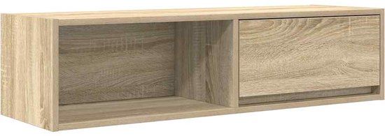 vidaXL Tv-meubel 100x31x25,5 cm bewerkt hout sonoma eikenkleurig
