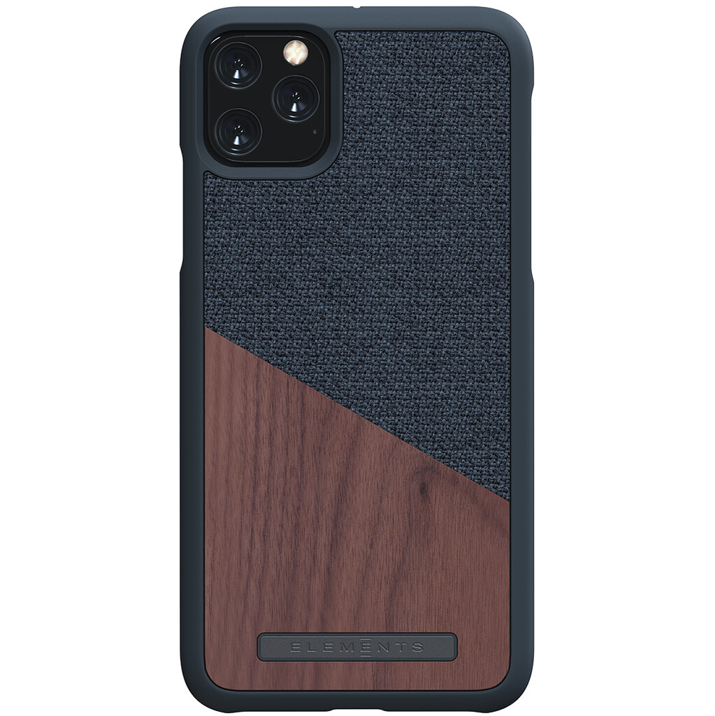 Nordic Elements Frejr back cover voor Apple iPhone 11 Pro Max - Donkergrijs / walnoot