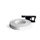 4R Quattroerre.it - 10280 - Reflecterende wielstrepen, wit, 7 mm x 6 m, met applicator