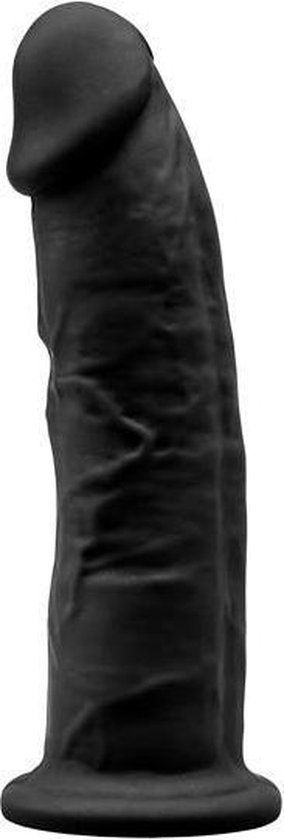 Silexd® Premium Silicone Dildo Model 2 - 15 cm Black