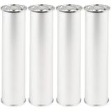 cyclingcolors 4 x meubelpoten Ø 50 mm hoogte 150 mm van aluminium met verstelling 7 mm universeel voor sofa kast keuken badkamer chroom mat
