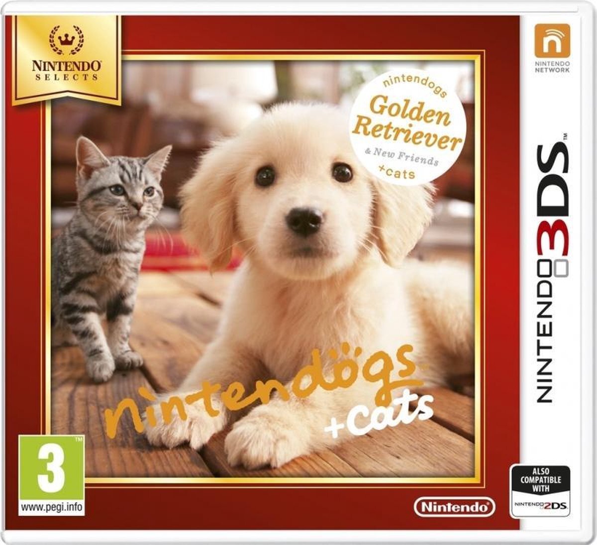 Nintendo Nintendogs + Cats: Golden Retriever + New Friends (3DS/2DS) Nintendo 3DS