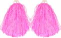 Funny Fashion Cheerballs/pompoms - 2x - Rose - 28 cm
