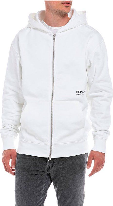 Replay M6268 Sweatshirt Met Volledige Rits Chalk - Heren - L
