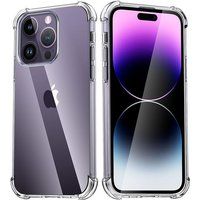 Phonillico® Case voor iPhone 15 PRO MAX - Schokbestendige bescherming Zachte siliconen Transparant