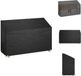 vidaXL Tuinbankhoes met 8 oogjes 190x70x70/88 cm polyetheen
