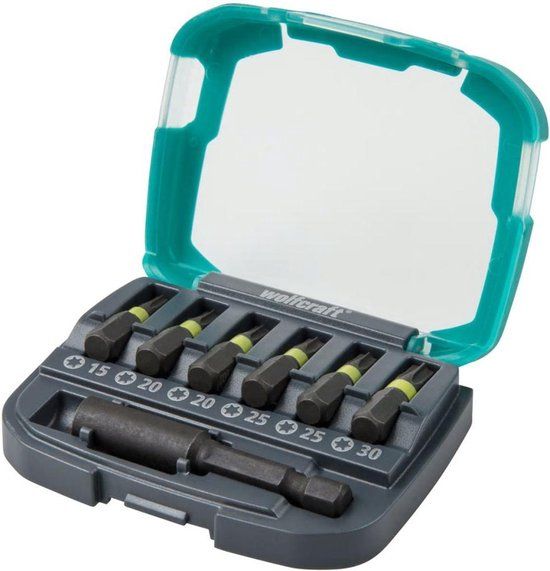 Wolfcraft Impact-bit-box, TORX® (T 15–30), 7-dlg. - 2969000