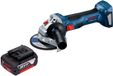 Bosch GWS 18V-7 Professionele accu haakse slijper 18 V 115 mm borstelloos + 1x accu 5.0 Ah - zonder lader
