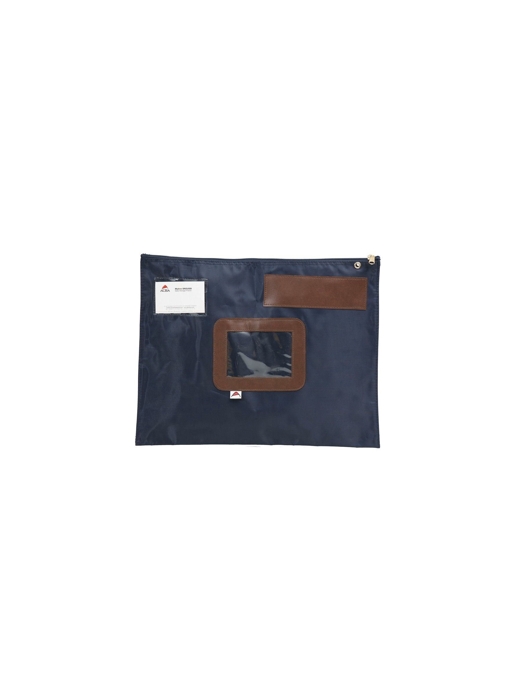 Alba Poplat B - Papieren tas - blauw