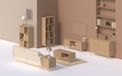 5Five Tasso Tv-meubel 2D-2NIS - 120x40x46cm - Beige