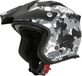 Acerbis Aria Camo, casque ouvert, Mat Noir/Blanc/Gris, S