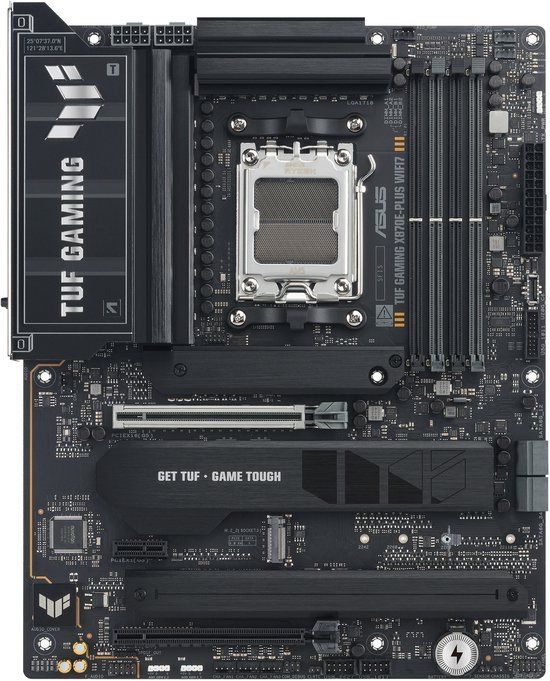 ASUS TUF Gaming X870E-PLUS WIFI7 Moederbord - Socket AM5 - ATX - AMD X870E Chipset - DDR5 - WiFi 7