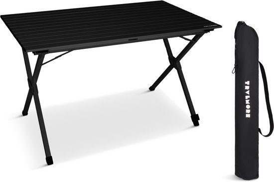 TRVLMORE Campingtafel - 120x70x70cm - Zwart