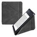 kwmobile hoes compatibel met Kobo Libra 2 - Hoesje voor ereader in antraciet