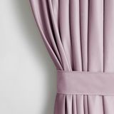 AmeliaHome Paneelgordijn fluwelen look 140 x 270 cm poederroze