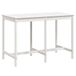 Table de jardin 159,5x82,5x110 cm pin massif blanc