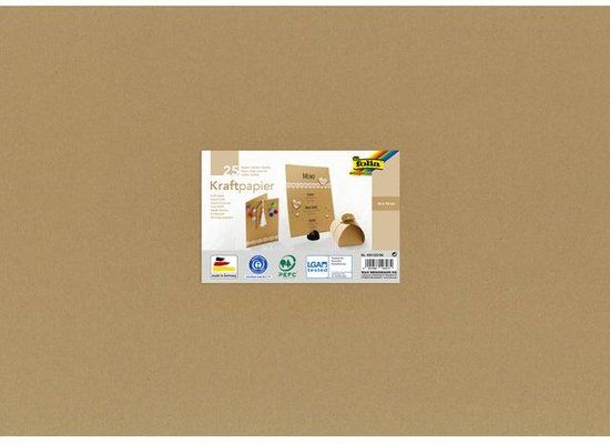 Folia Paper Kraftpapier - 50x70cm 120gr - 25 stuks - Bruin