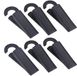 Urban Living Deurwig set van 12x - kunststof - anti-slip - 13 x 4 cm - deurstopper