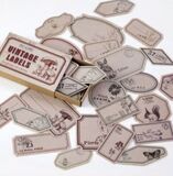 Memo Card Vintage Labels - Nature - Label Stickers