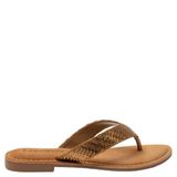 Lazamani Jule teenslippers met gevlochten koper