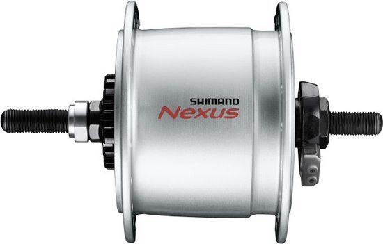 Shimano Nexus DH-C6000-3R Naafdynamo - 3 Watt - 36 gaats - Rollerbrakes - Zilver
