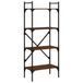 VidaXL Boekenkast 4-laags 56x31,5x138,5 cm bewerkt hout bruineiken