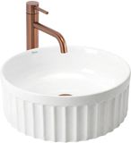 Rea Duo - Wastafel Op Het Aanrecht - Wit - 38X38X14,5Cm