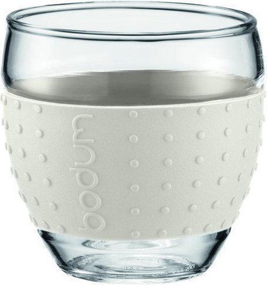 Bodum Pavina Glas - 100 ml - Crème - 2 stuks
