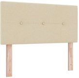 vidaXL Hoofdbord LED Crème 90 cm Tissu