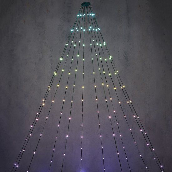 Luca Lighting Lichtmantel Kerstboomverlichting met 240 LED Lampjes - L225 cm - Multikleur