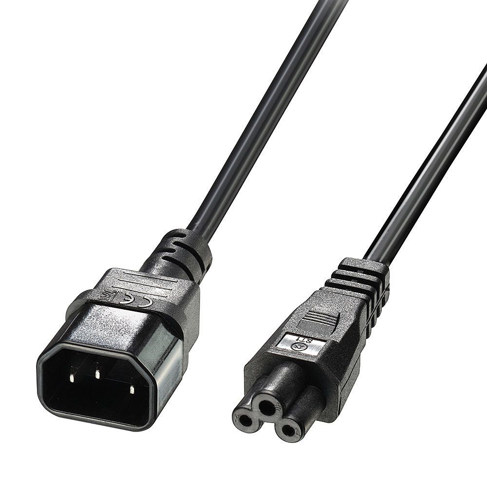 Lindy 30342 electriciteitssnoer Zwart 3 m C14 stekker C5 stekker