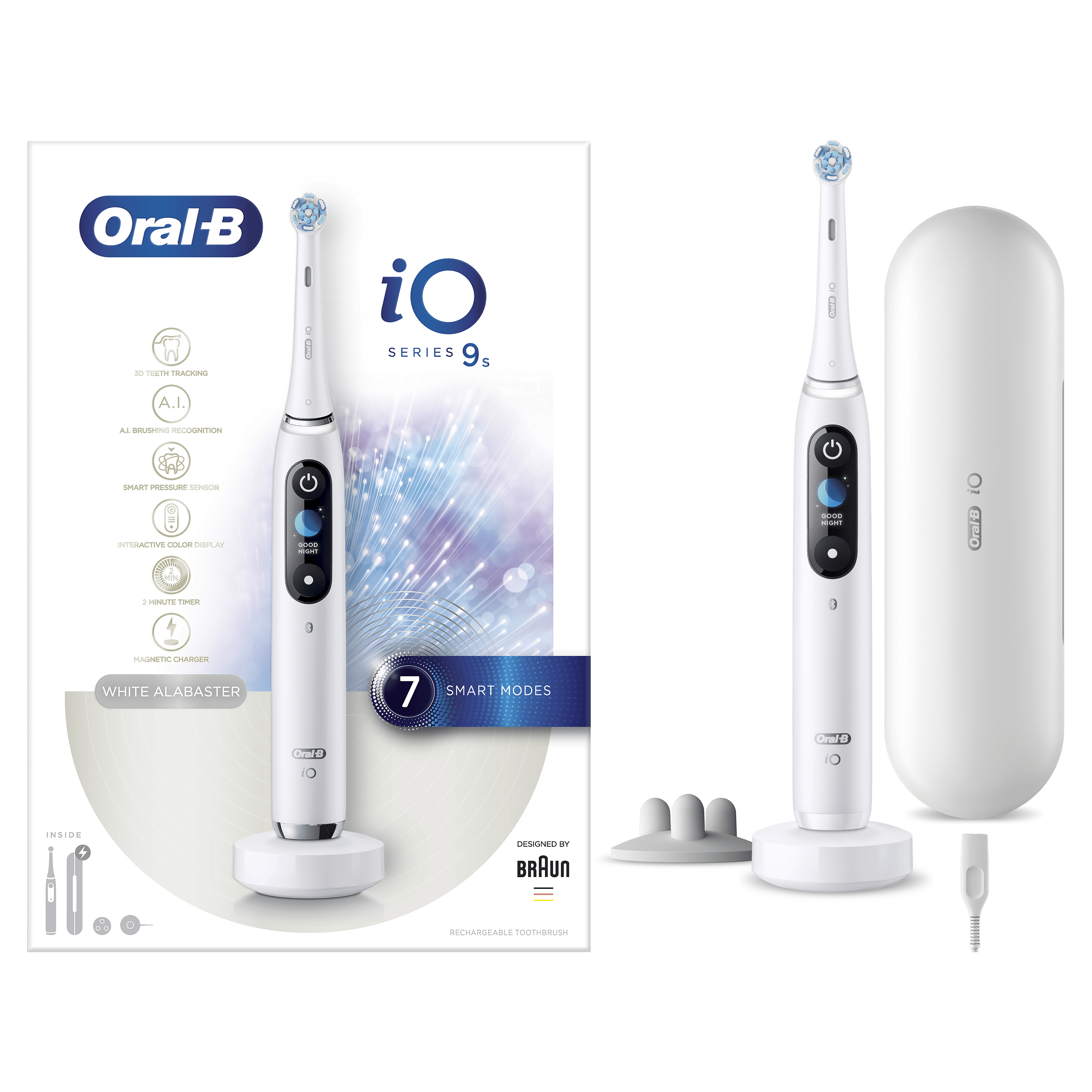 Oral-B iO - 9s - Elektrische Tandenborstel Wit Powered By Braun