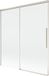 Mexen Rox badwand tweedelige schuifbare 150 x 150, transparant, geborsteld nikkel
