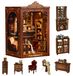 Merkloos DIY Miniatuurhuis Poppenhuis Book Nook Bouwpakket