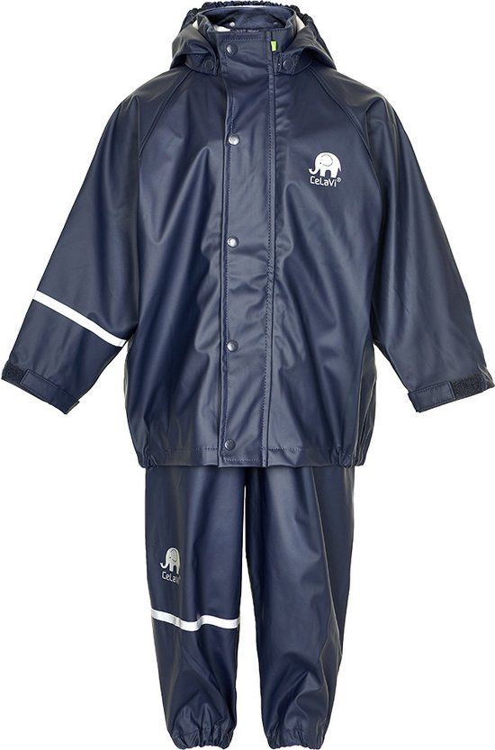 CeLavi Regenpak kinderen - Donker blauw - maat 120 (116-122cm)