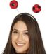 Fiestas Guirca Fiestas Verkleed diadeem lieveheersbeestje/Aliens sprieten - rood - meisjes/dames carnaval accessoires