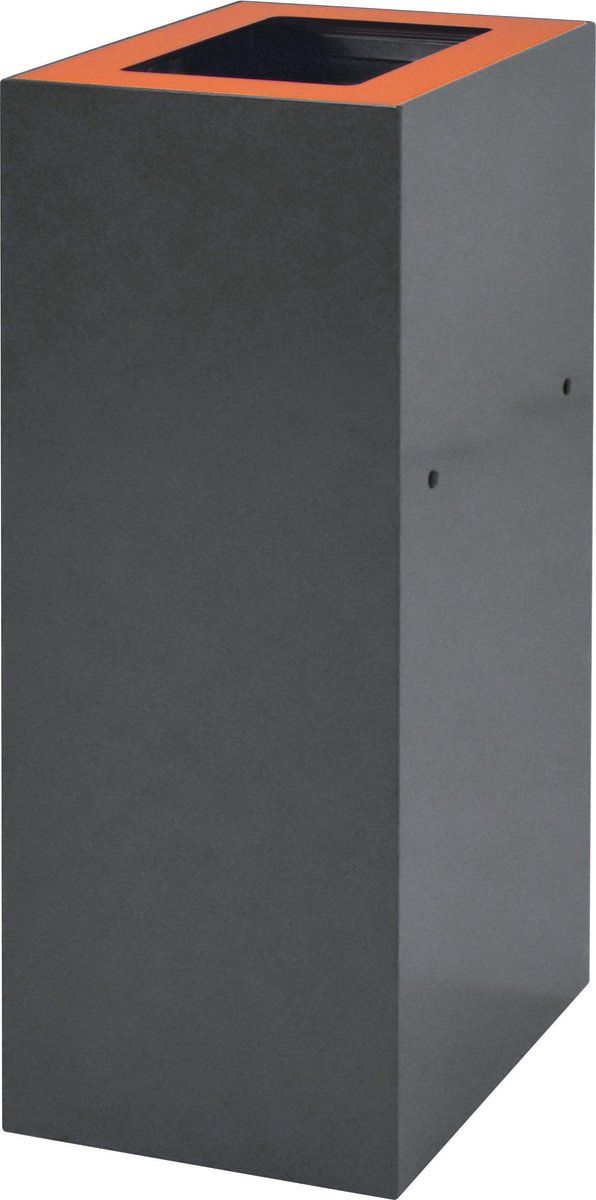 V-part Deksel stalen afvalbak 60 liter oranje