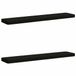 vidaXL - 2-delige - Coussin de banquette - VUGHT - 2 - pièces - 100% - Polyester - Noir
