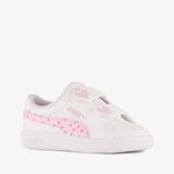 Puma Smash 3.0 Hearty V INF meisjes sneakers wit roze