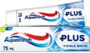 Aquafresh Plus - Dentifrice - Dents blanches - Fluor - 75ml