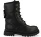 Shoesme Veterboot - Meisjes - Zwart - Maat 27