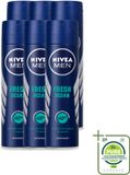 Nivea Men Fresh Ocean Déodorant Spray - 6 pièces - 150 ml