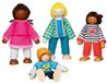 Biegepuppen GOKI Buigpopjes - Interculturele Familie - 4 Stuks - 3 Jaar