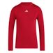 adidas heren Techfit Longsleeve Men Shirt, team power red 2, L